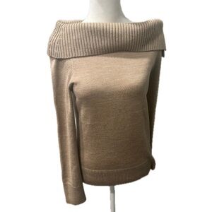 Ann Taylor Merino Wool Off Shoulder Sweater